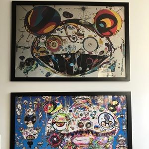 FRAMED TAKASHI MURAKAMI ART PRINTS